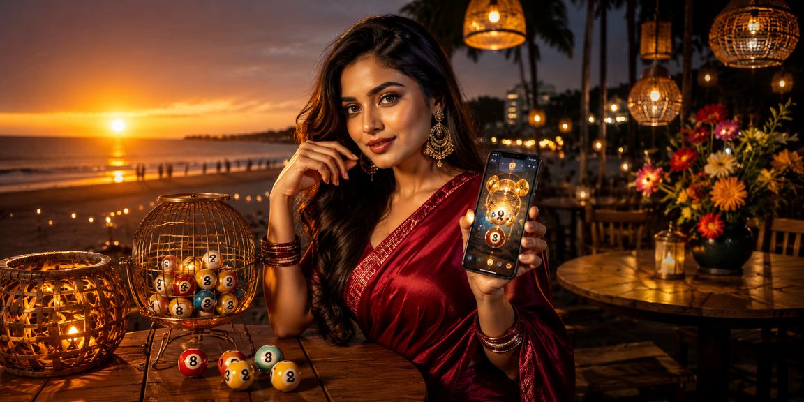পহেলা বৈশাখের রঙিন পরিবেশে কক্সবাজারে একজন বাংলাদেশি নারী লটারি গেম উপভোগ করছেন